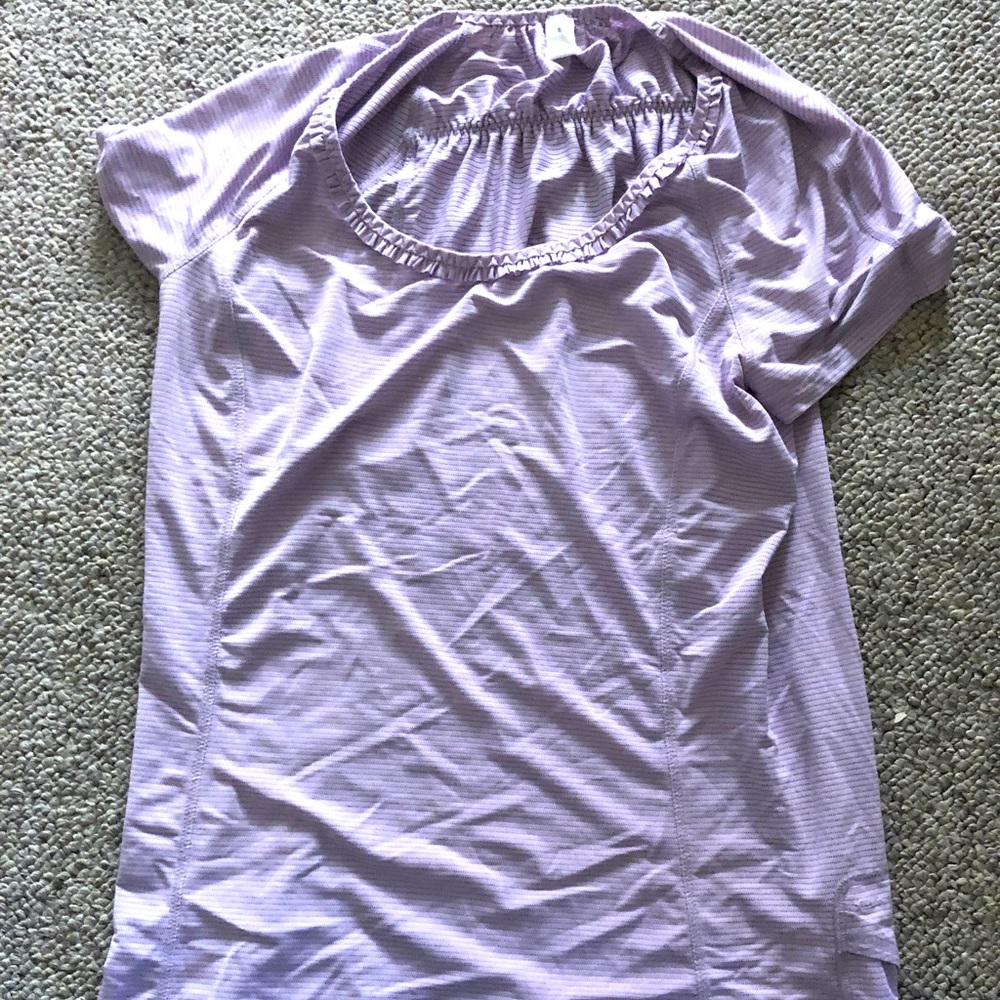 Lulu silky pink top with gather details